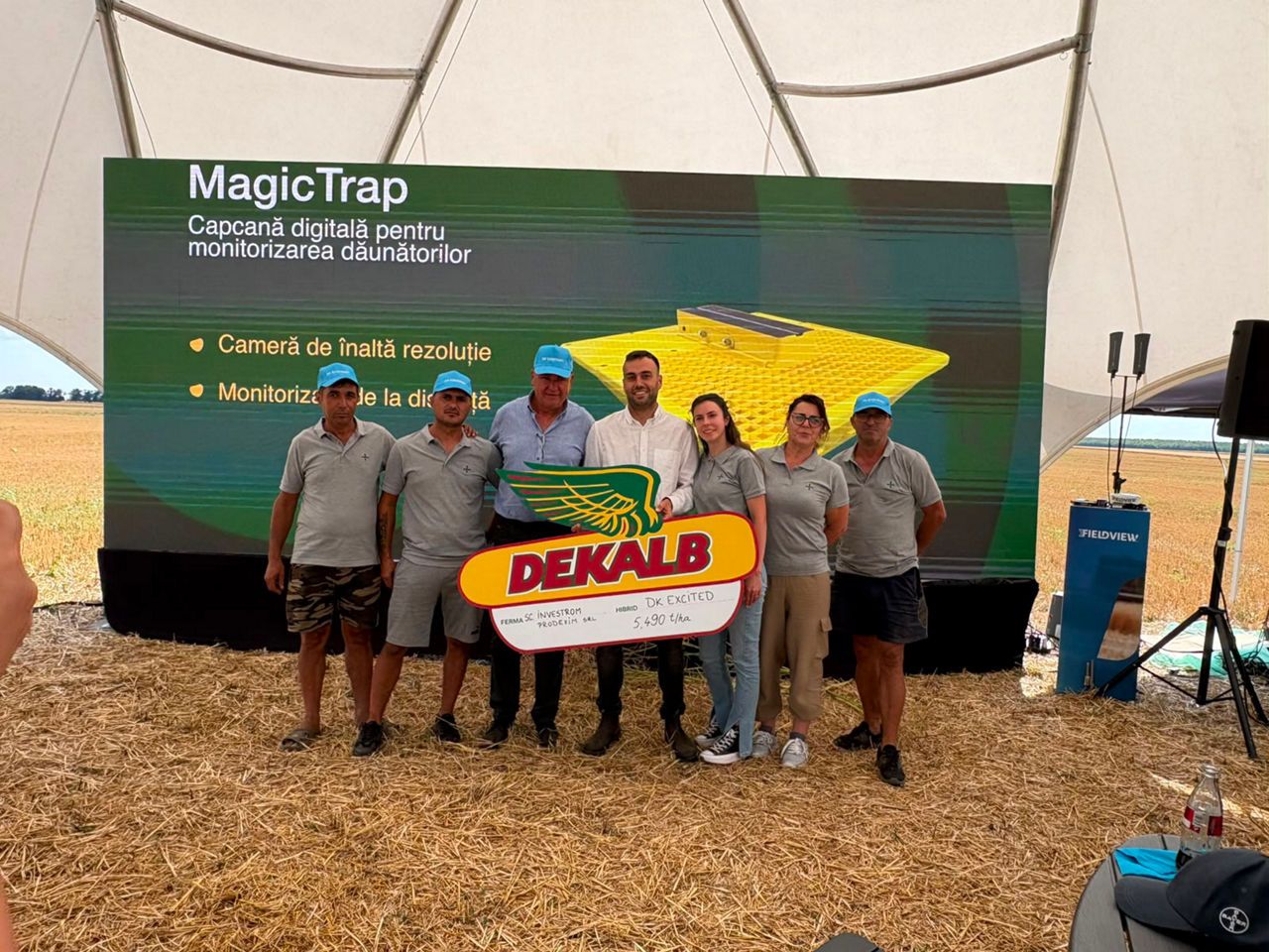 Recoltare live la Sfințești: DK Excited și FieldView, testați în fața fermierilor 
